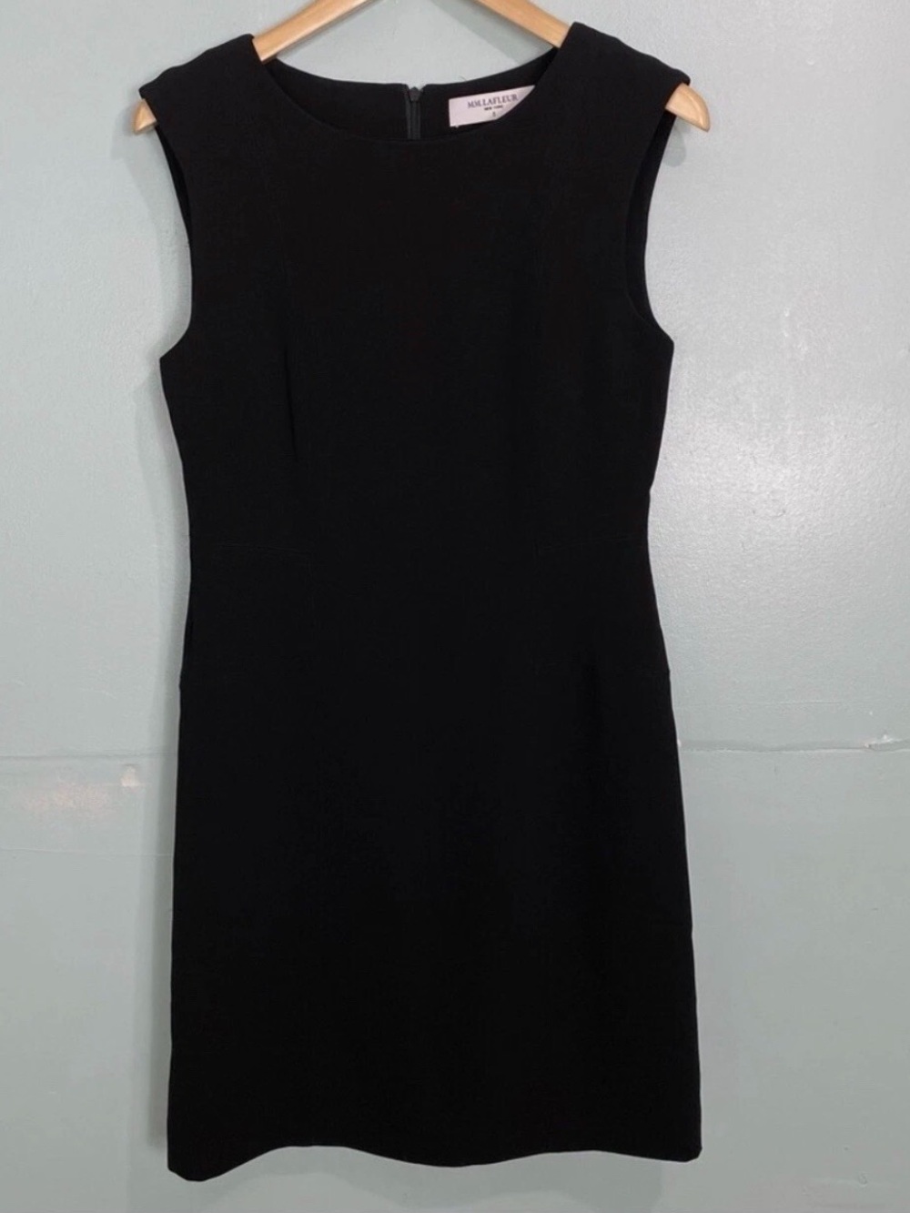 MM Lafleur The Giovanna Dress Black Office Work Sleeveless Mini Sz 10